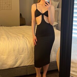 Beginning Boutique Dress Black Cutout Dress